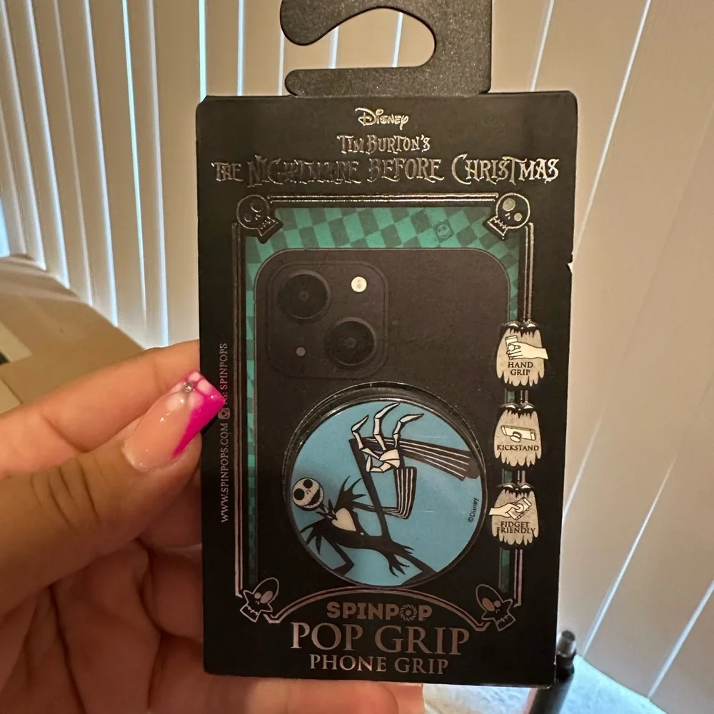 Disney The Nightmare Before Christmas Phone Grip - Black and Blue